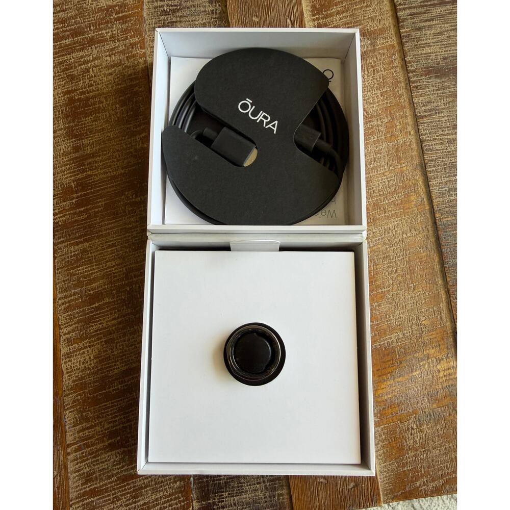 Oura Ring Generation 3 Activity Tracker Heritage Style Black Size 10 - Picture 3 of 11